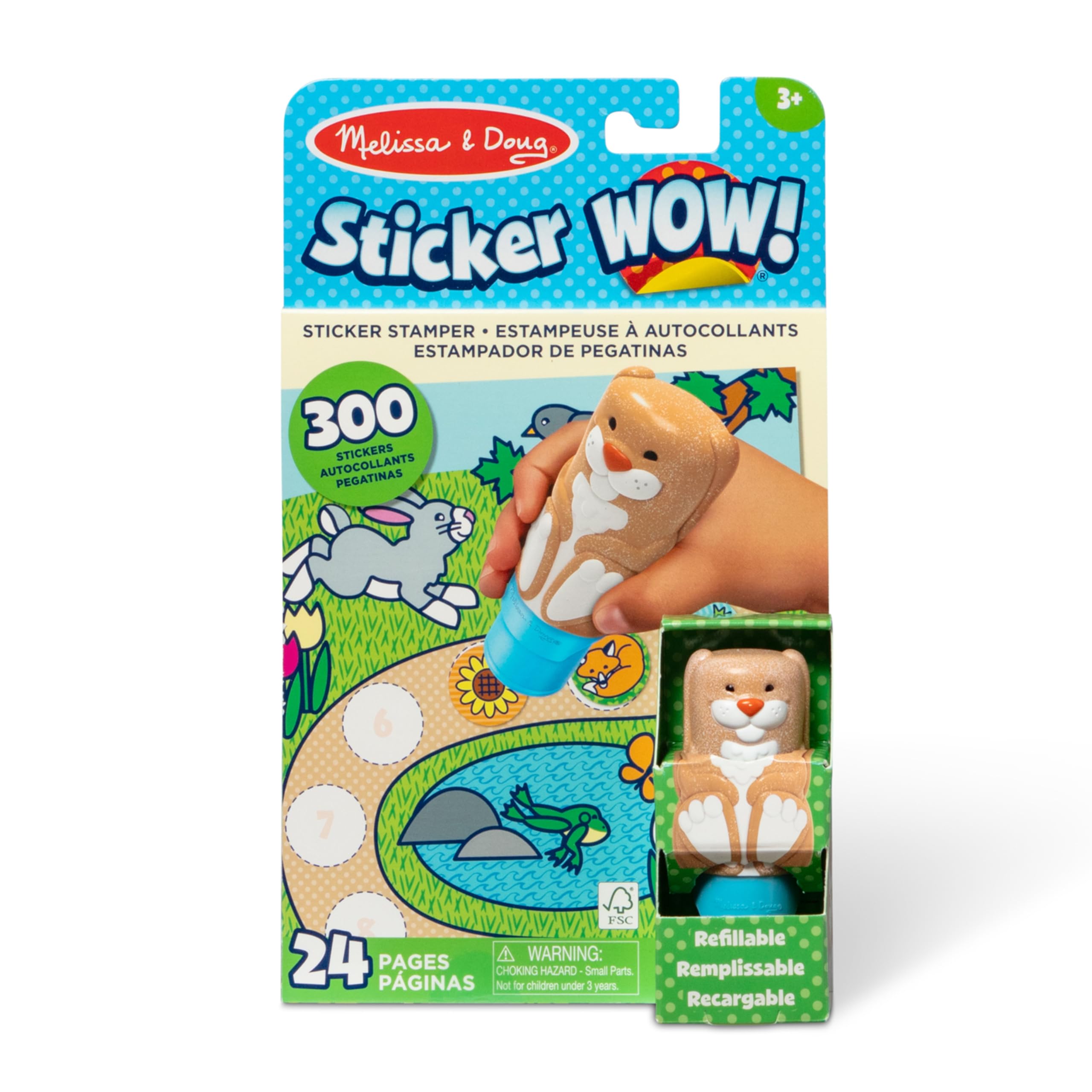 Melissa & Doug Sticker WOW Stamper & Activity Pad - Bunny