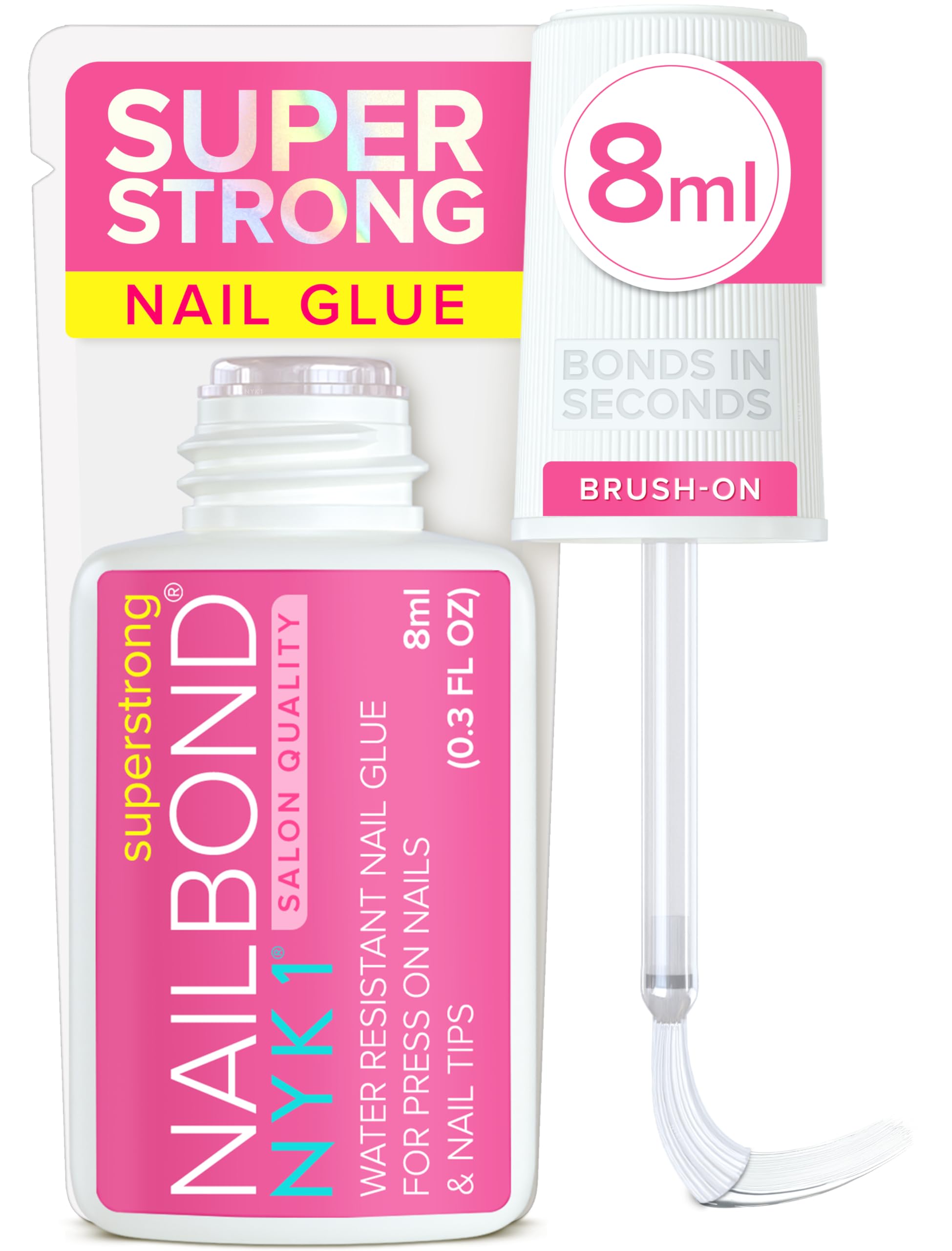 NYK1 Super Strong Nail Glue for Press Ons, Nail Tips & False Nails