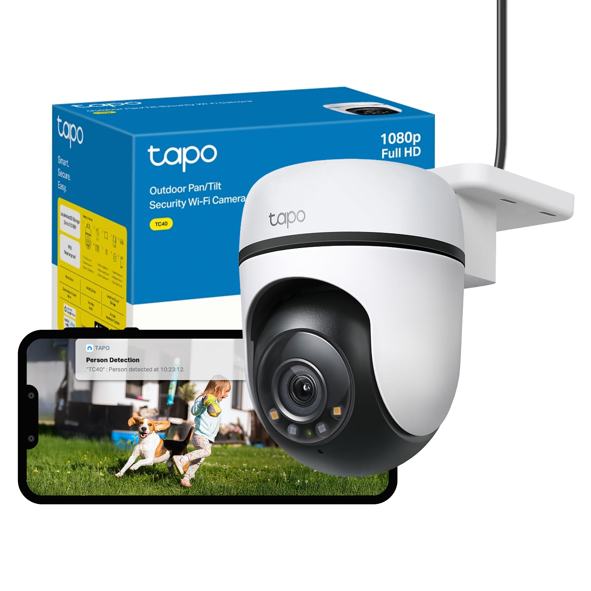 Tapo TC40 Full HD Pan/Tilt Outdoor Security Camera CCTV Camera 360° View